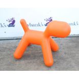 Eero Aarnio Puppy children's stool from the Me Too Collection in orange, height 55cm length 73cm