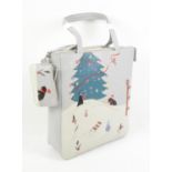 Radley signature Winter Wonderland tote in grey together with matching wallet/purse.