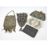 Collection of Art Deco, Victorian, Edwardian and later beaded evening bags