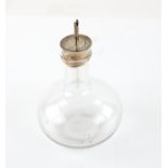 Silver topped oil pourer by Army and Navy coop society Ltd, London 1904