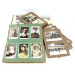 Large collection of late 19th, early 20th century, WWII and Post War postcards, to include