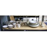 Part tea sets including, Royal Albert, Royal Staffordshire, Phoenix, serving plates,