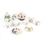 Mixed collection of porcelain to include a part tea/dinner service in the Imari palette,
