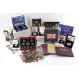 AMENDED DESCRIPTION - A collection of mostly proof and uncirculated coins, British and foreign,