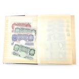 A collection of nearly 140 British bank notes, mostly circulated but very good, from the Bank of