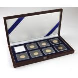 World War I 1914-1918 Allied and Central Powers Seven Coin Gold Set, comprising a German 20 Mark,
