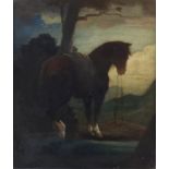 § Bertram Nicholls (British, 1883-1974), 'The Waiting Horse' (1935). Oil on board.