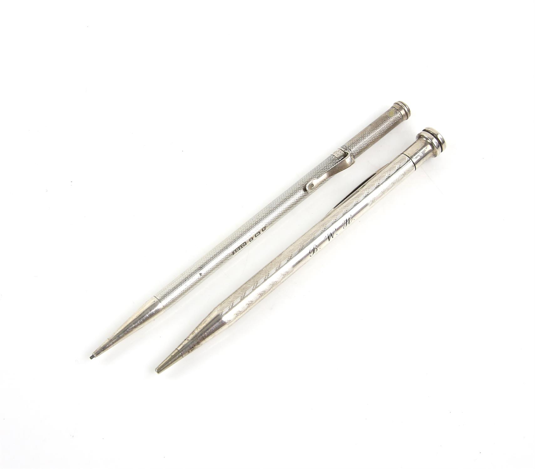9 carat gold Yard O Led propelling pencil London 1965, and 5 silver propelling pencils , - Image 4 of 5
