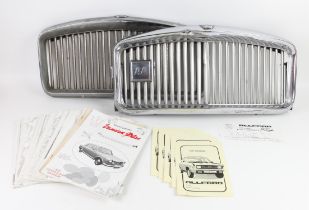 Vanden Plas bundle - includes two chrome front radiator grills (one damaged) as well as multiple