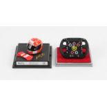 Ferrari Racing Car collection - includes one Ferrari yellow ash tray, one Hot Wheels Michael