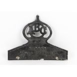 1920 Cast Aluminium ABC Garage Wall Sign - marked 'Boss & Rogers LTD' Amersham Bucks,