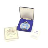 1977 Queen Elizabeth Silver Jubilee RAC car badge No. 235 (of 1000) issued by the Royal Automobile