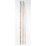 Rod, B James & Son London England "The Avon Perfection" 11` 3 piece split cane rod in original