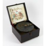 Polyphon, with two 16.5cm disks retailed by Imhof & Mukle, 110 New Oxford Street, London,