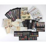 World Stamps on stock cards with Austria 1933 Rotary Set, Mint, Airmail Stamps, France Imperfs,