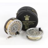 Hardy Marquis No 5 trout fly reel with U shaped line guard and back-plate tension adjuster,