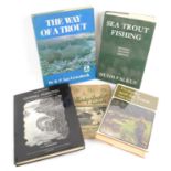 Large quantity of mainly fishing-related books to include: 'The Way of a Trout' by R. P.