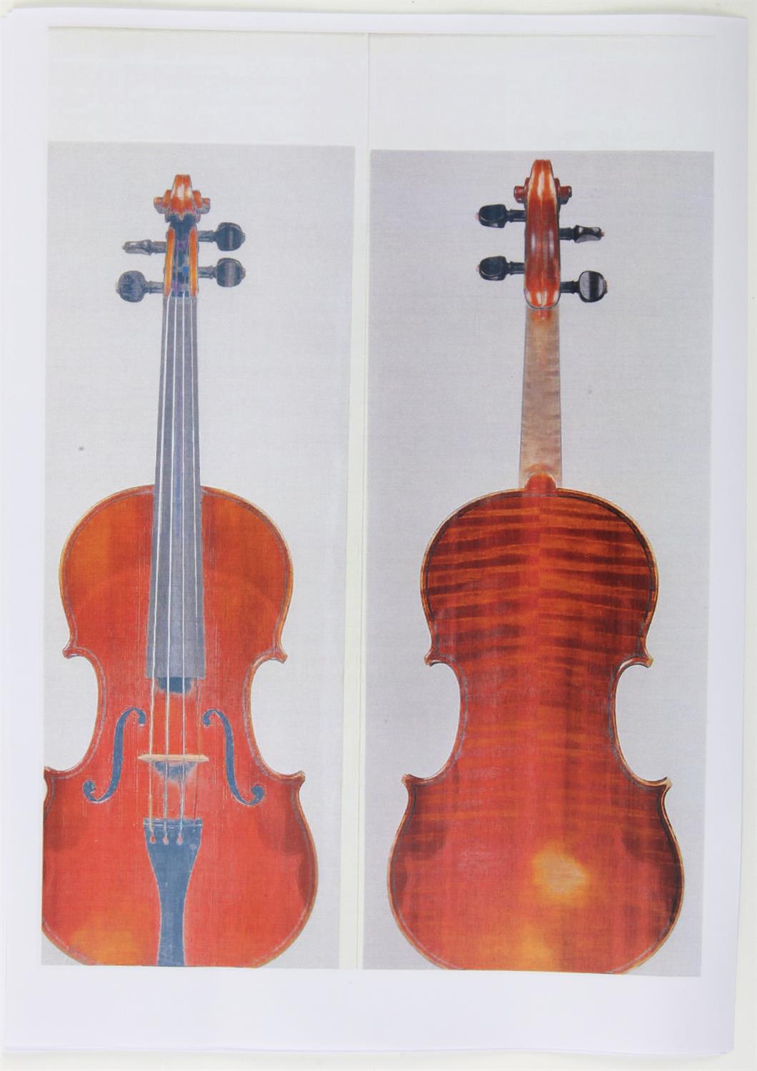 Carlo Giuseppe Oddone. A violin after Stradivari. Labelled Carlo Giuseppe Oddone fece. Torino A. - Image 26 of 39