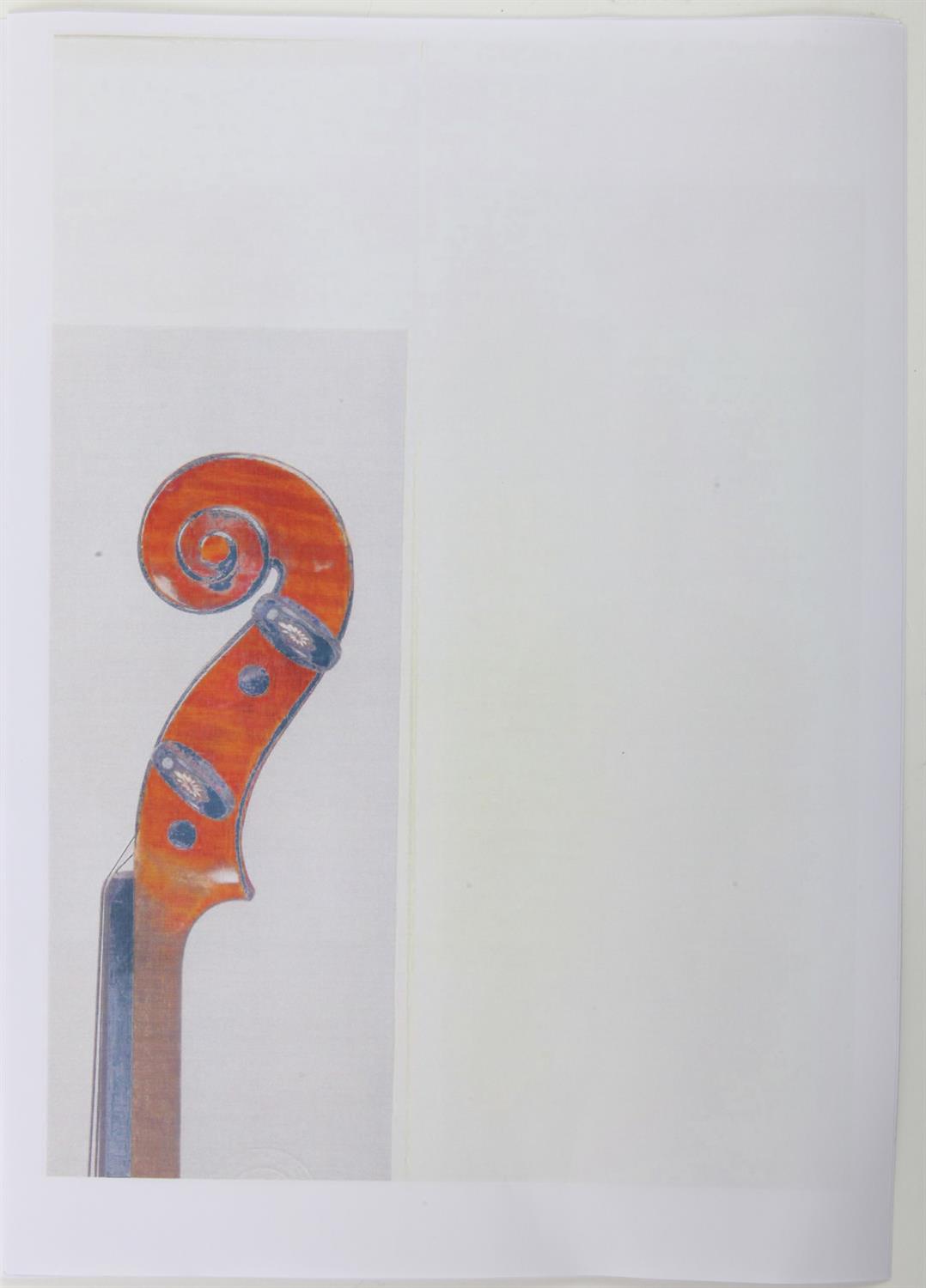 Carlo Giuseppe Oddone. A violin after Stradivari. Labelled Carlo Giuseppe Oddone fece. Torino A. - Image 27 of 39