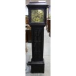 Richard Boyfield of Great Dalby 8 day long case clock the brass face with Roman numerals,