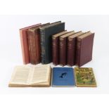 Set of books, to include four leather-bound Charles Dickens novels (London: Hazell, Watson,