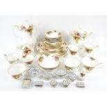 Royal Albert old country tea service and Limoges boxes