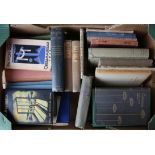 Set of books on theatre plays, including play texts, etc. (1 box)