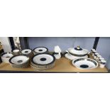 Royal Doulton Carlyle part dinner service comprising, 10 x dinner plates, 10 x side plates,