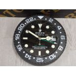 IN THE STYLE OF ROLEX OYSTER PERPETUAL GMT- MASTER LUXURY WALL CLOCK