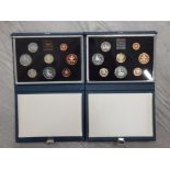 2 ROYAL MINT UK 1983 AND 1984 PROOF YEAR SETS COMPLETE IN ORIGINAL CASES WITH CERTIFICATES