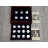 CHANNEL ISLES SET OF 18 STERLING SILVER UK PROOF COMM CROWNS VICTORIA CROSS 2006 509G CELEBRATES 150