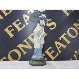 LLADRO FIGURE 4988 ORIENTAL SPRING GEISHA WITH PARASOL BY SALVADOR DEBON 1978 IN ORIGINAL BOX