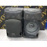 A PAIR OF AIWA FRONT SURROUND SPEAKERS