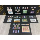 10 SHEETS OF POSTAGE STAMPS MAINLY SILVER JUBILEE OF QUEEN ELIZABETH II, ALSO INCLUDES GIBRALTAR AND