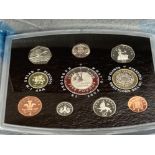 2000 ROYAL MINT YEARLY PROOF EXECUTIVE SET 10 COINS INCLUDING £5 ORIGINAL PACKAGING AND BOX WITH