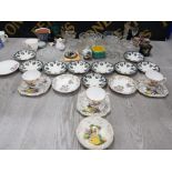 MISCELLANEOUS ITEMS TO INCLUDE MELBA CHINA COLCLOUGH MISC GLASS ETC