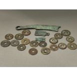 CHINA COINAGE VARIOUS OLD CASH COINS KNIFE ETC