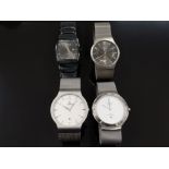 4 STYLISH GENTLEMANS WRIST WATCHES INCLUDING 2X OBAKU DENMARK AND HARMONY BY INGERSOLL IN ORIGINAL