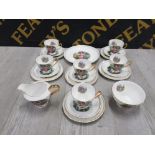 21 PIECES OF PHOENIX TF&S LTD FINE BONE CHINA