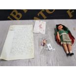 JACK THE RIPPER ON MURDER OF CATHERINE EDDOWES, ELIZABETH STRIDE FAKE BLOOD SAMPLE AND DOLL