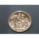 22CT GOLD 2013 FULL SOVEREIGN COIN