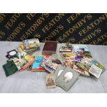 MIXED COLLECTION OF BOOKS INCLUDING RUPERT, COMMANDO, JUNGLE BOOK AND HOLY BIBLE