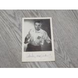 STANLEY MATTHEWS FOOTBALL PHOTOGRAPH SIGNED BY HIM AT BASE