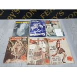 6 VINTAGE MAGAZINES INCLUDING PICTUREGOER, MARILYN MONROE AND MON FILM