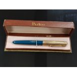 VINTAGE PARKER 51 PEN IN ORIGINAL BOX TO BILL FROM BETTY