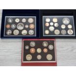 3 ROYAL MINT UK PROOF SETS DATING 2004 2006 AND 2010