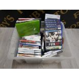 LARGE BOX OF MIXED CONSOLE GAMES INCLUDING PLAYSTATION AND XBOX, FIFA 12, FIFA 13, CALL OF DUTY ETC