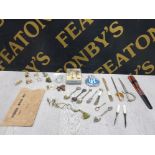 WADE WHIMSIES, EARLY RAC BADGE SALE OF BIRMINGHAM, QUANTITY OF LETTER KNIVES AND ANTI GAS EYE