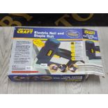 POWER CRAFT ELECTRIC NAIL AND STAPLE GUN AS NEW