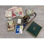 COLLECTABLES TO INCLUDE A GOLF CLUB COINS FISHING REEL ROAD ATLAS IDENTITY CARDS ETC